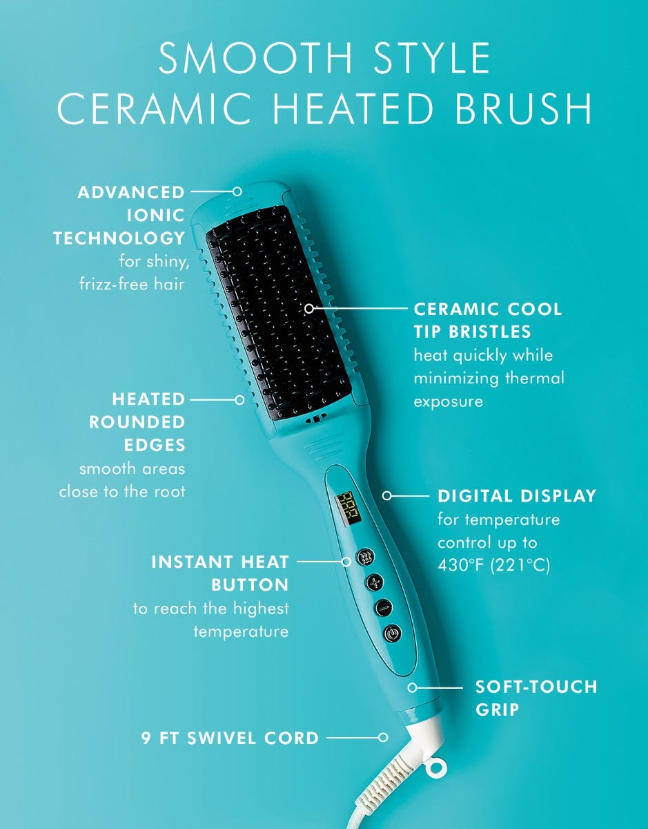 Smooth Style Ceramic Heated Brush - Image 2